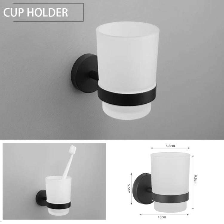 6-in-1 Stainless Steel Bathroom Hardware Set - Towel Bar, Ring, Toilet Paper Holder, Hooks, Soap ...