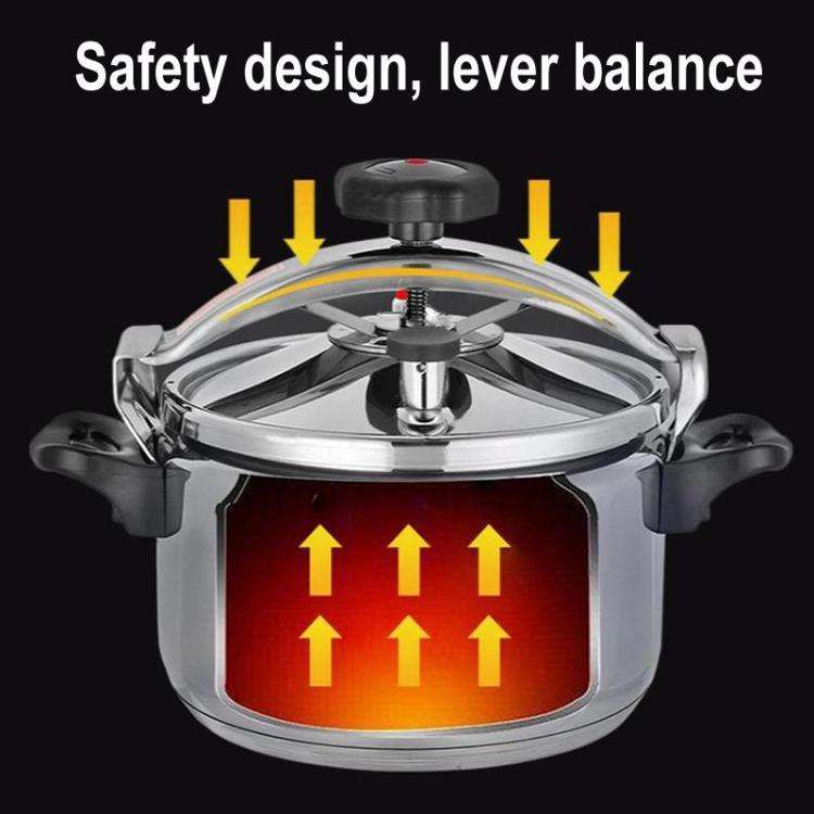 22cm/5L Aluminum Alloy Pressure Cooker with Secure Locking Lid, Explosion-Proof Design for Gas St...