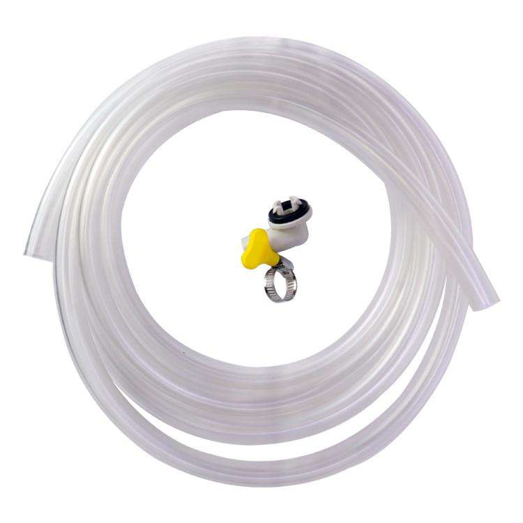 15mm Air Conditioner Drip Nozzle Kit Universal 3m Drain Hose with Elbow Adapter & Clamp for 15mm ...