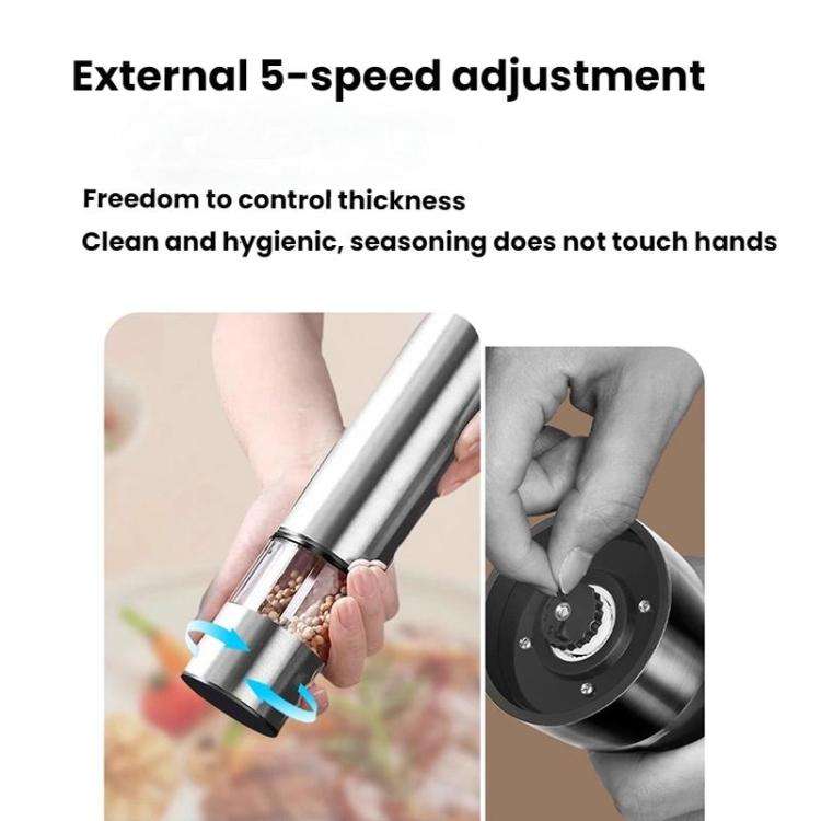 Portable Mini Electric Pepper Sea Salt Grinder(569A)