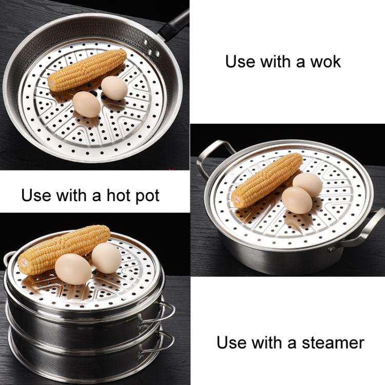 32cm Round 304 Stainless Steel Steamer Rack Plate For Pressure Cooker/Pots