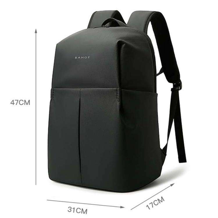 BANGE BG-3078 Business Commuting Large Capacity Backpack Computer Pack(Black)