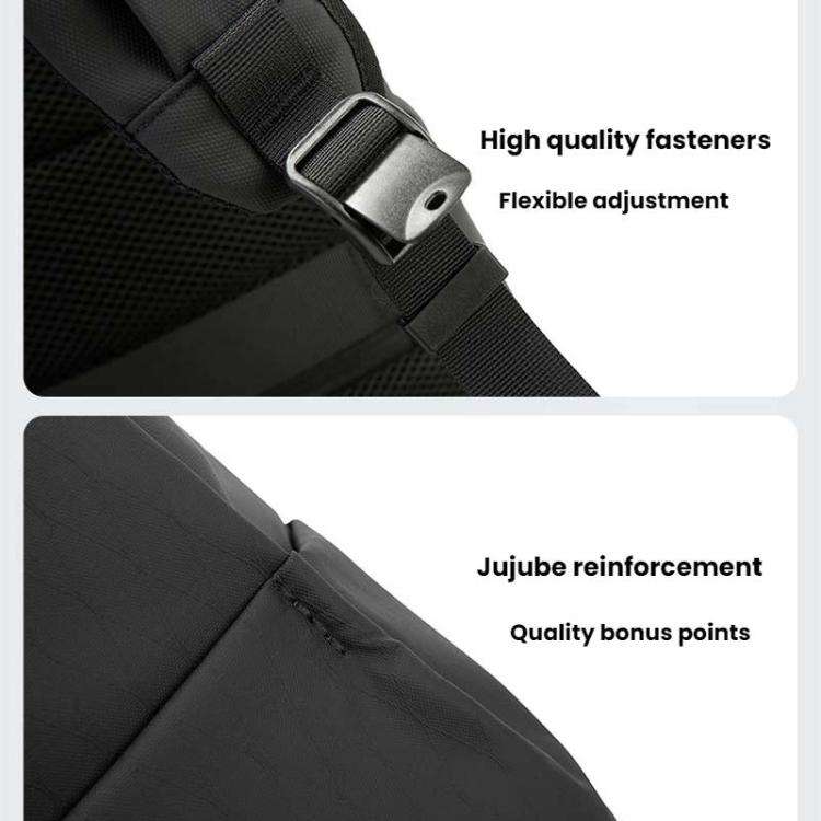 BANGE BG-3078 Business Commuting Large Capacity Backpack Computer Pack(Black)