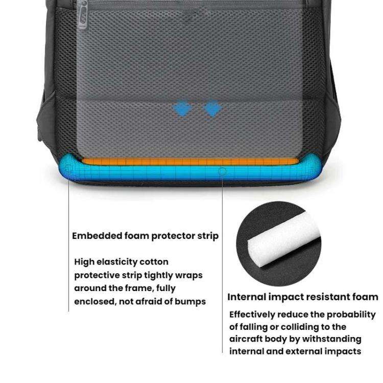 BANGE BG-3068 Men Light Business Commuting Computer Bag Student Schoolbag(Black)