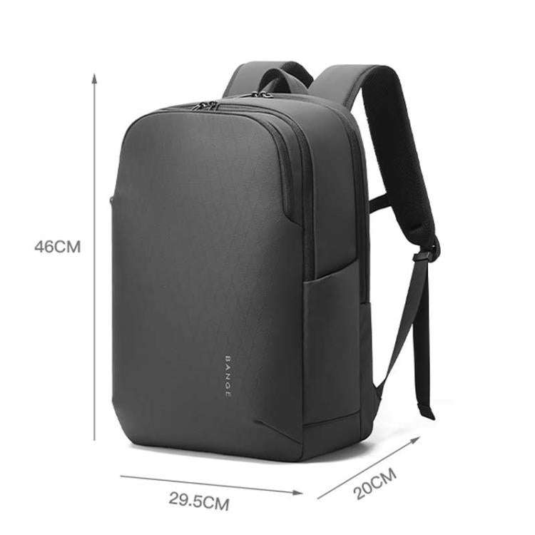 BANGE BG-3068 Men Light Business Commuting Computer Bag Student Schoolbag(Black)