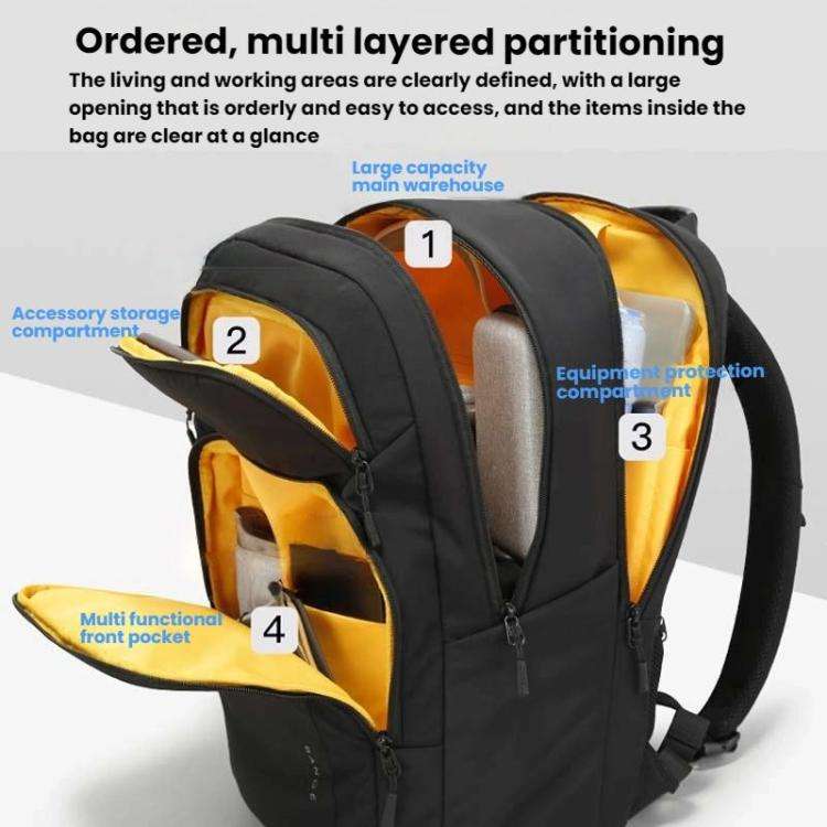 BANGE BG-7839 Casual Computer Backpack Large Capacity Student Schoolbag(Blue)