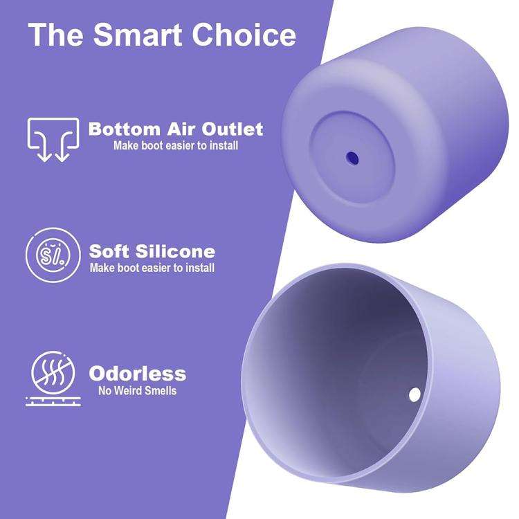 3pcs /Pack Silicone Base Protector For Owala 24oz FreeSip/Twist/Flip Bottles(Black)