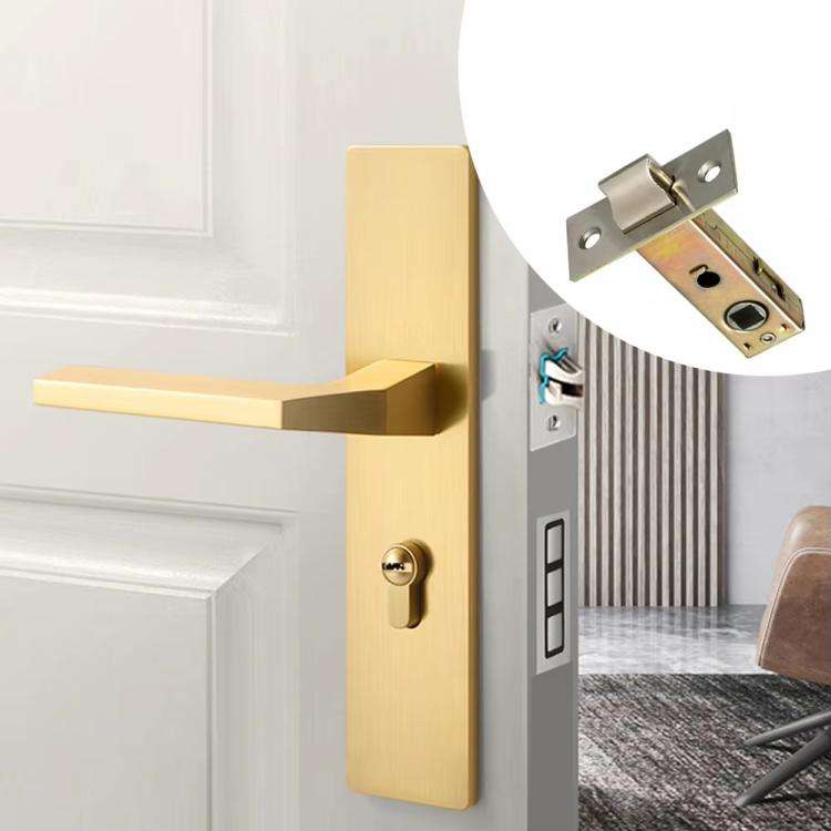 35mm Bathroom Door Lock Tongue+Screw Fixing Device Insert Lock Body Zinc Alloy Lock Head