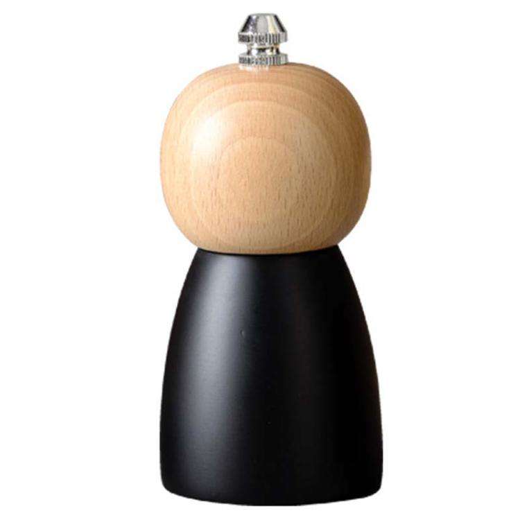 Round Head Manual Pepper Mill Ceramic Core Kitchen Tool, Spec: 4 inch With Box