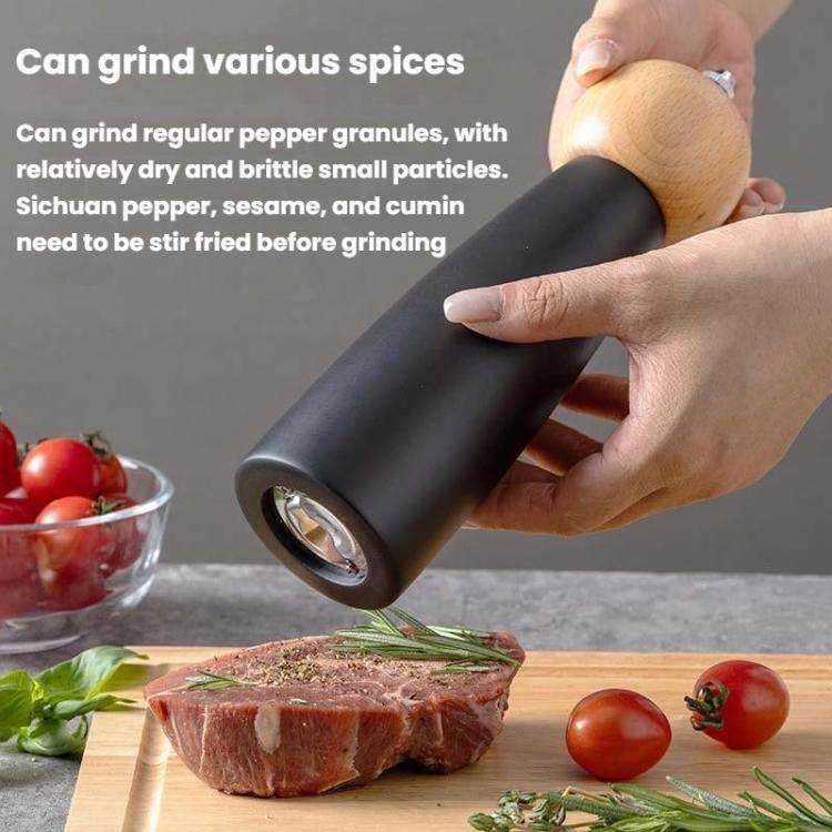Round Head Manual Pepper Mill Ceramic Core Kitchen Tool, Spec: 4 inch With Box