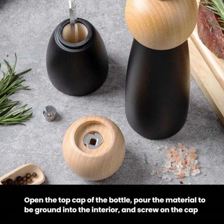 Round Head Manual Pepper Mill Ceramic Core Kitchen Tool, Spec: 4 inch With Box