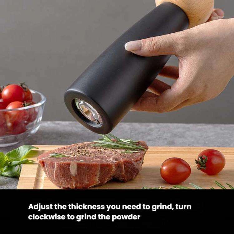Round Head Manual Pepper Mill Ceramic Core Kitchen Tool, Spec: 4 inch With Box
