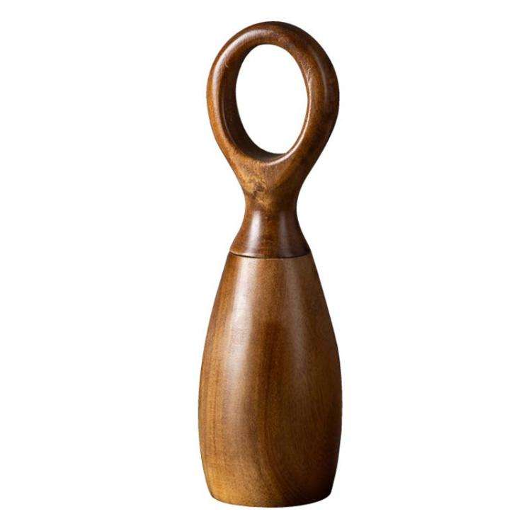 Single 7 Inch Manual Acacia Wood Ceramic Core Grinder Multi Purpose Grinder