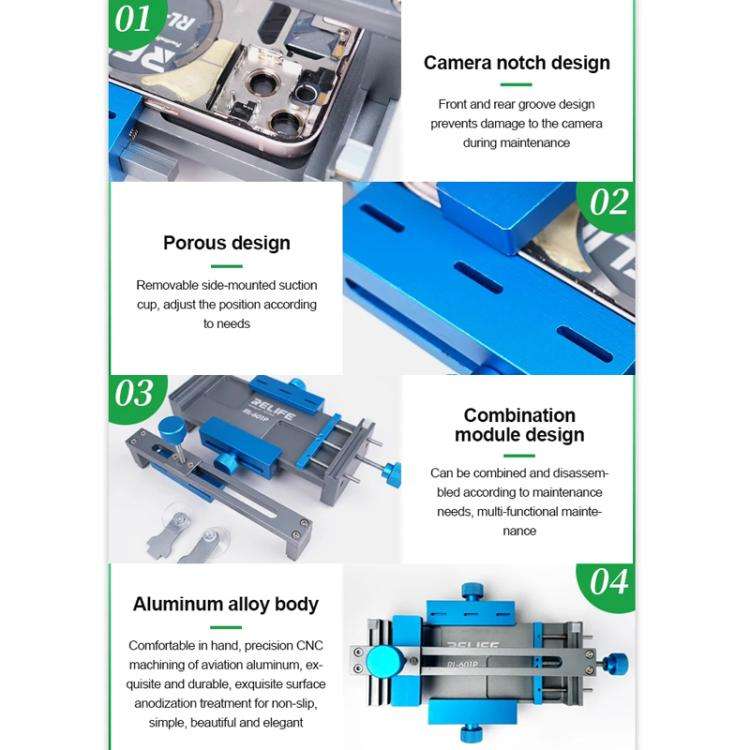 RELIFE RL-601P Mobile Phone Repair Middle Frame Corrector Deformed and Bent Side Frames and Back ...