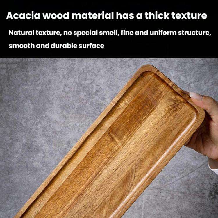 Square Small Cassia Wood Tea Tray Fruit Dessert Plate