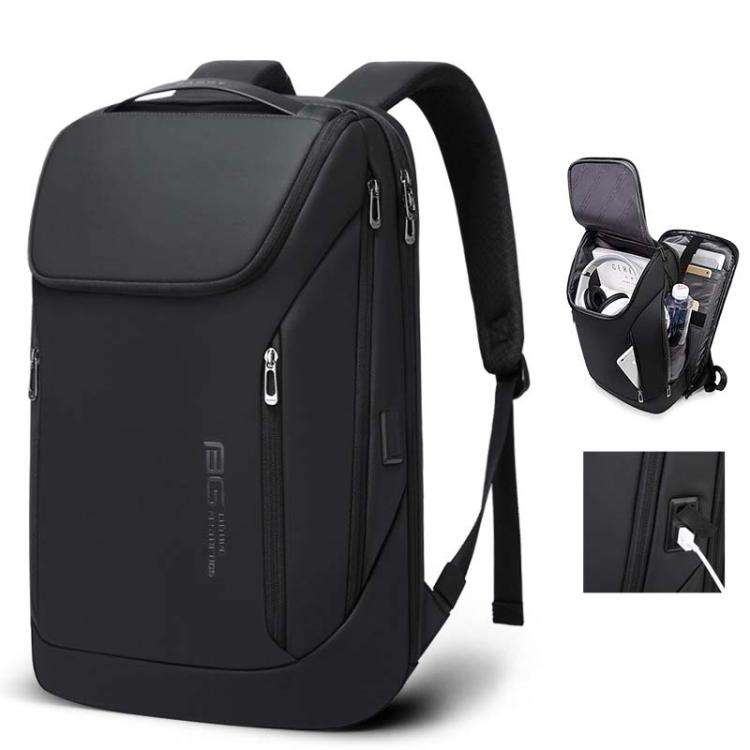 BANGE BG-2517 Men Business Pack Large Capacity Computer Travel Backpack(Black)