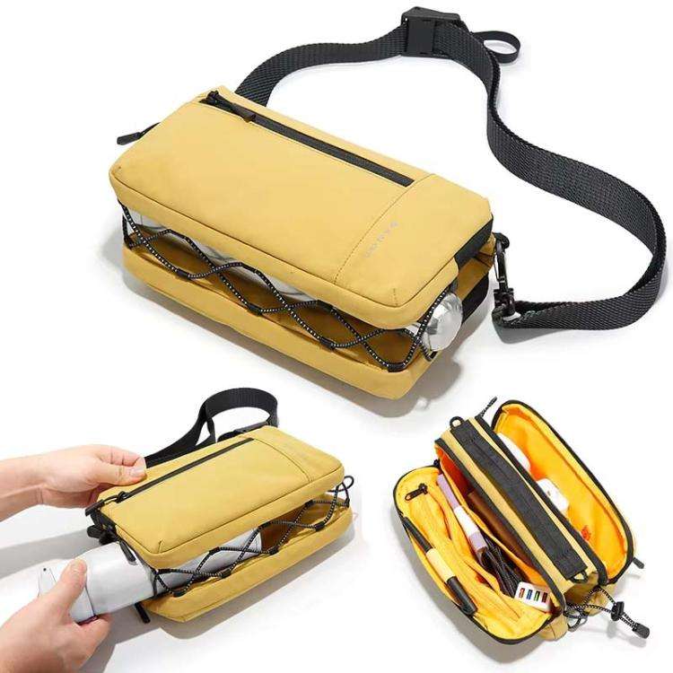 BANGE BG-8089 Men Crossbody Bag Multifunctional Messenger Backpack(Black)