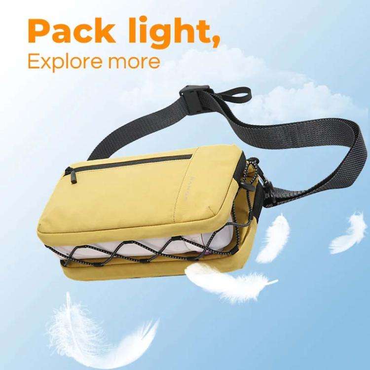 BANGE BG-8089 Men Crossbody Bag Multifunctional Messenger Backpack(Yellow)