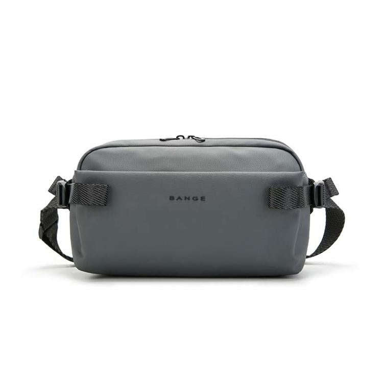 BANGE BG-7837 Men Commuter Durable Waist Bag Single Shoulder Crossbody Bag(Grey)