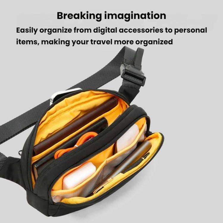 BANGE 3097 Men Crossbody Bag Casual Portable Mobile Phone Bag(Black)