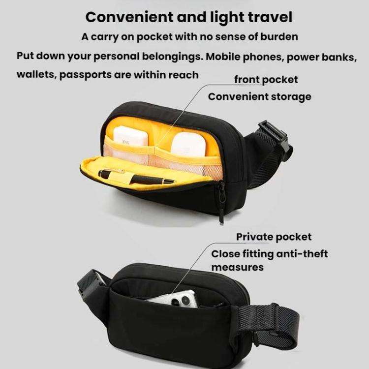 BANGE 3097 Men Crossbody Bag Casual Portable Mobile Phone Bag(Yellow)