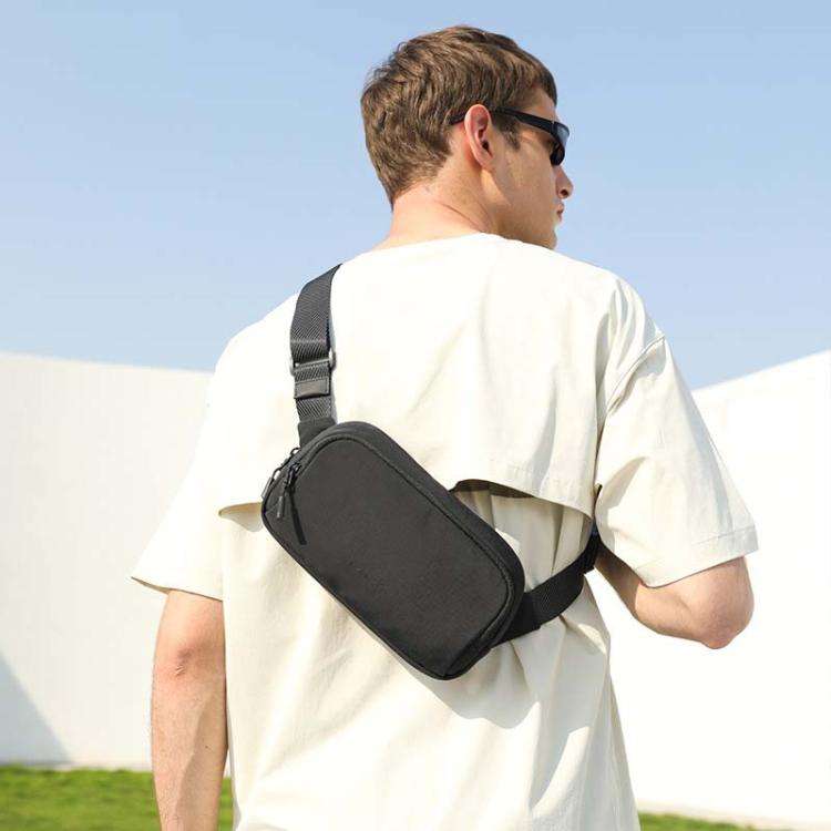 BANGE 3097 Men Crossbody Bag Casual Portable Mobile Phone Bag(Black)