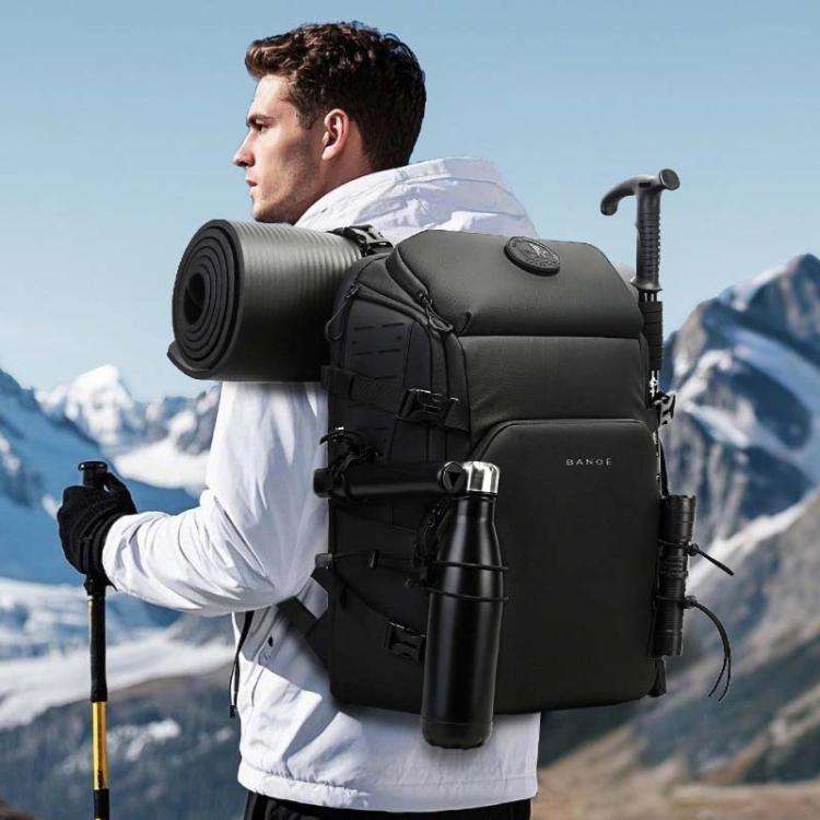 BANGE FW-230 Outdoor Adventure Backpack Multifunctional Hiking Cycling Bag(Black)