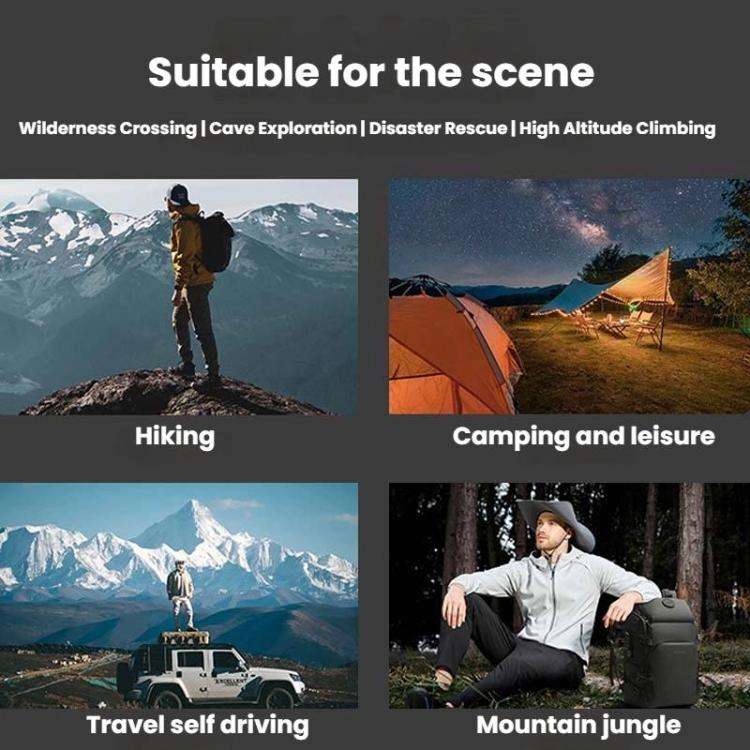 BANGE FW-230 Outdoor Adventure Backpack Multifunctional Hiking Cycling Bag(Black)