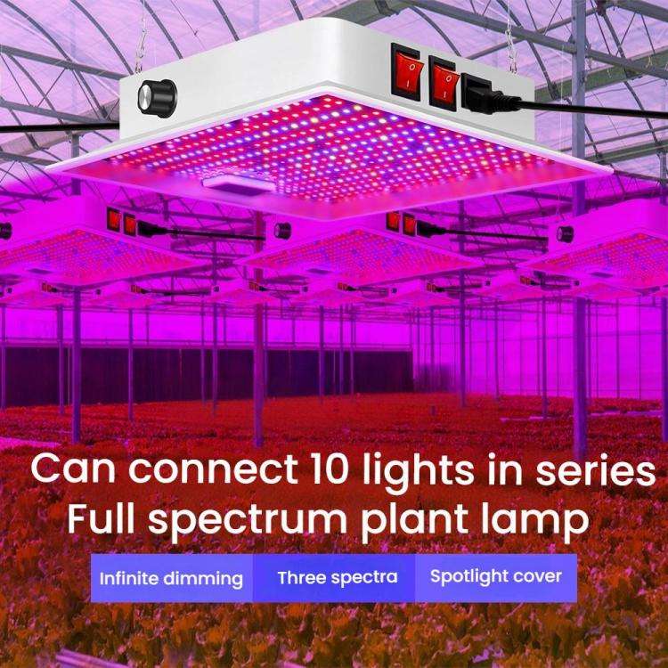 Segmented Dimming 416 Beads LED Full-Spectrum Plant Growth Lamp Vegetable Irradiation Fill Light(...