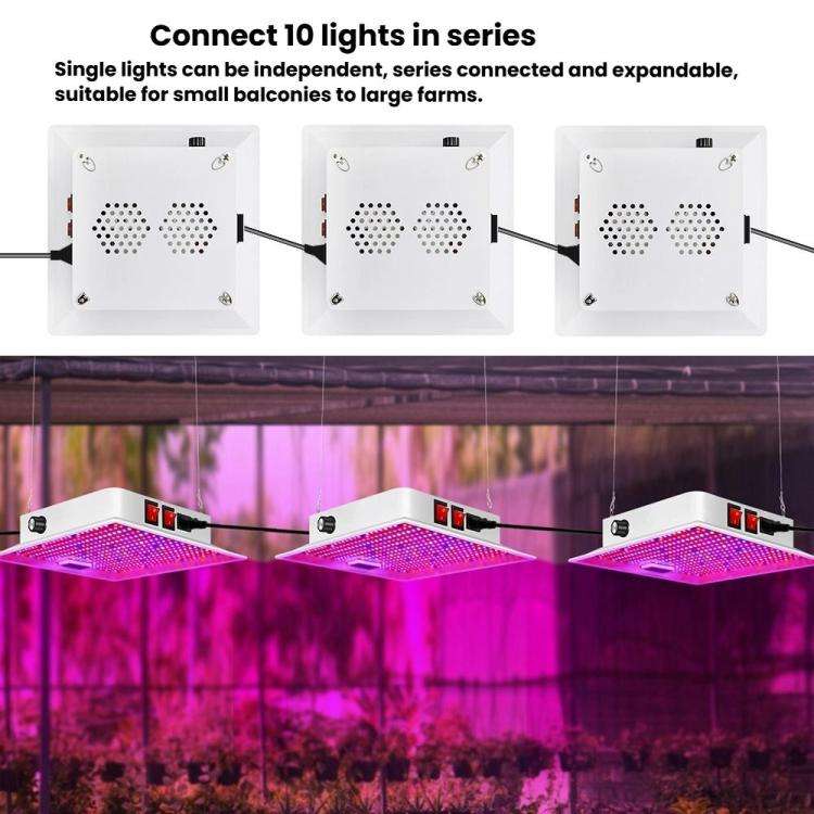 Segmented Dimming 416 Beads LED Full-Spectrum Plant Growth Lamp Vegetable Irradiation Fill Light(...