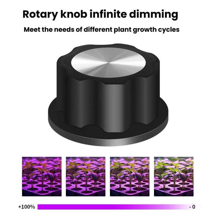 Segmented 416 Beads LED Full-Spectrum Plant Growth Lamp Vegetable Irradiation Fill Light(EU Plug)