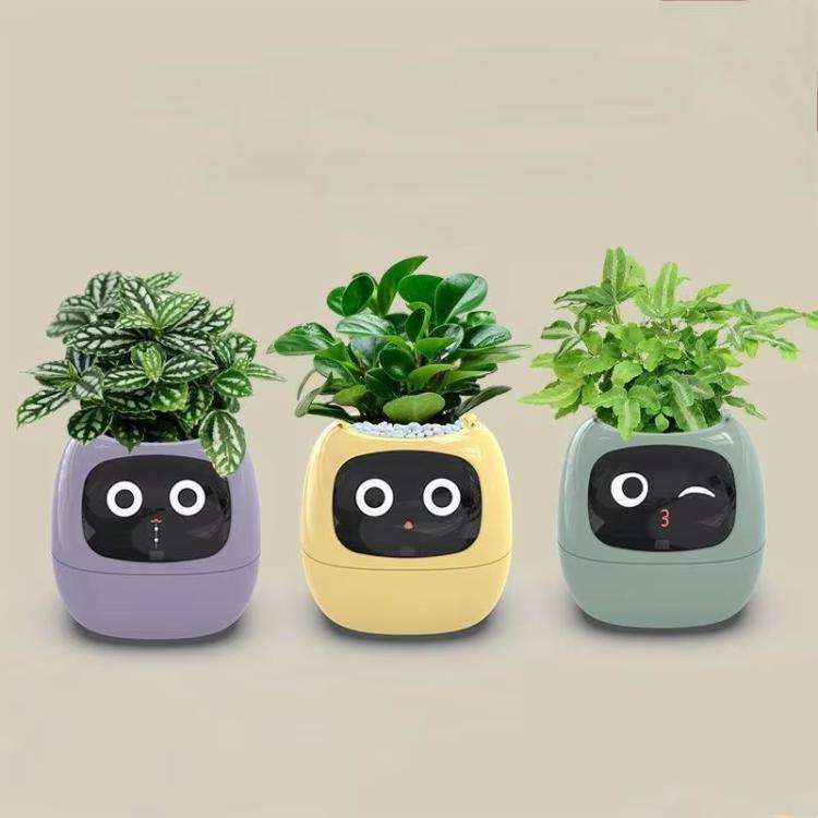 Smart Plant Pot With Multi-Sensors WiFi Plant Monitor With 2-Inch Screen Compatible With Mi/Tuya ...