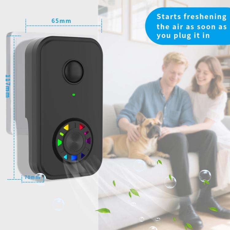 Negative Ion Air Purifier With Built-In Fan And 2 HEPA Filters For Indoor Bathroom Odor Removal E...