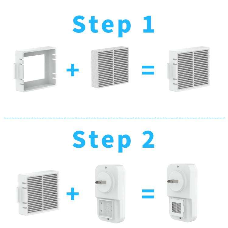 Negative Ion Air Purifier With Built-In Fan And 2 HEPA Filters For Indoor Bathroom Odor Removal E...