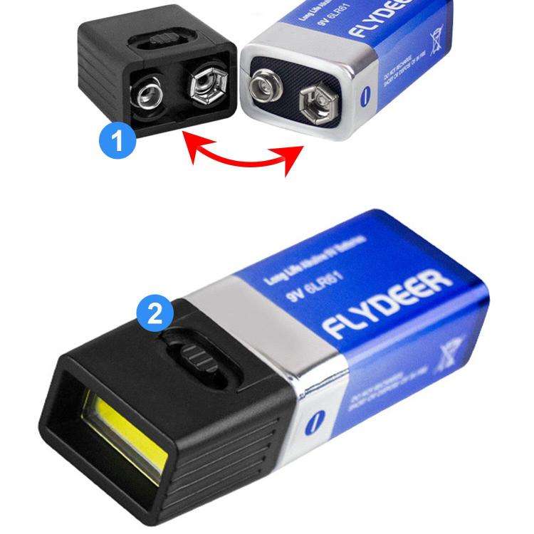 Mini Outdoor Bright Flashlight LED Key Light(Without Battery)