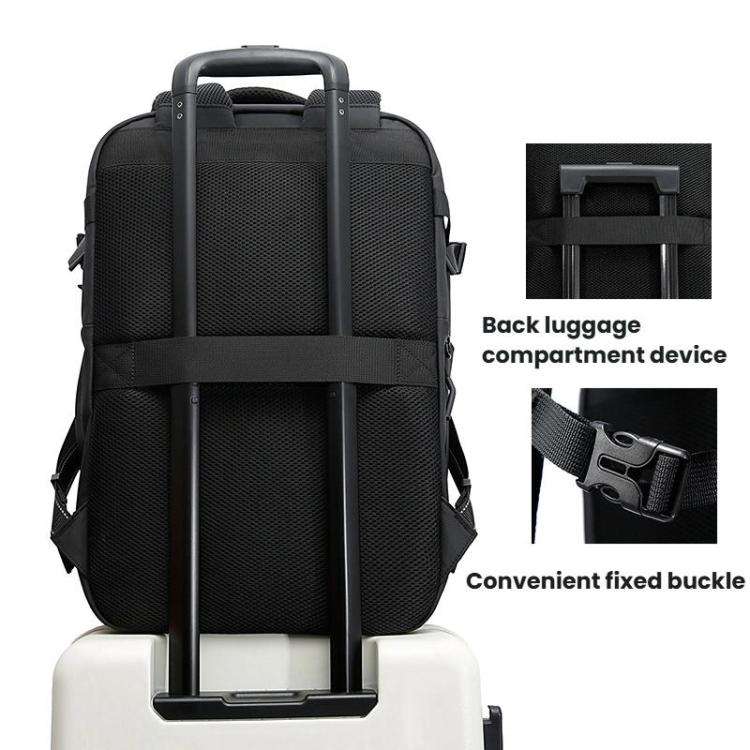 BANGE BG-7875 Large Capacity Shoulder Bag Business Travel Multifunctional Computer Backpack(Blue)