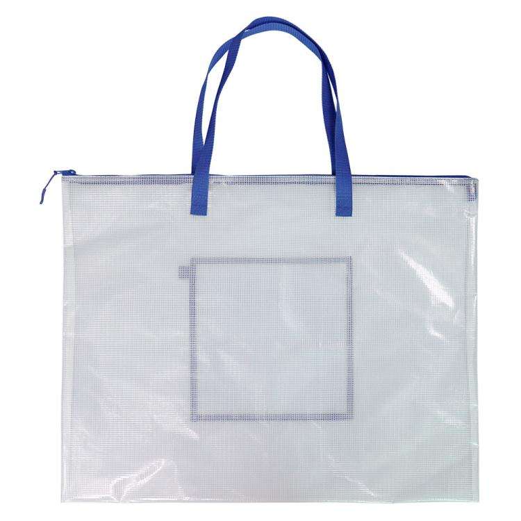 PVC File Storage Painting Bag Beach Bag(Blue)