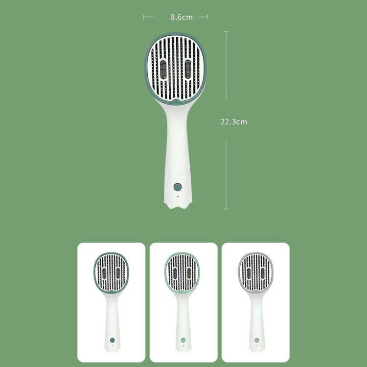 Pets Floating Hair Removal Brush Sterilize Cleaning Comb(Light Green)