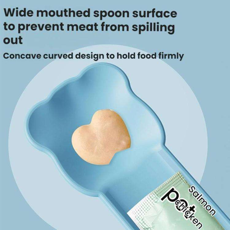 Pet Feeder Squeezes Cat Snack Tableware(Green)