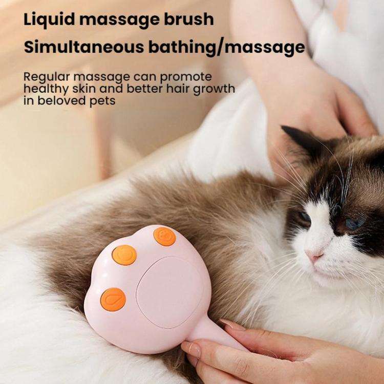 Pet Cleaning Spray Massage Comb(Pink)