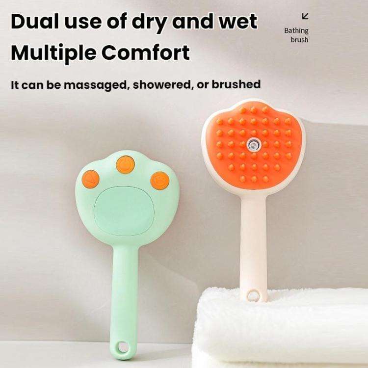 Pet Cleaning Spray Massage Comb(White)
