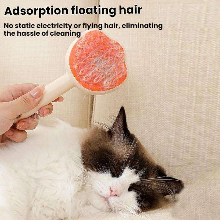Pet Cleaning Spray Massage Comb(Pink)