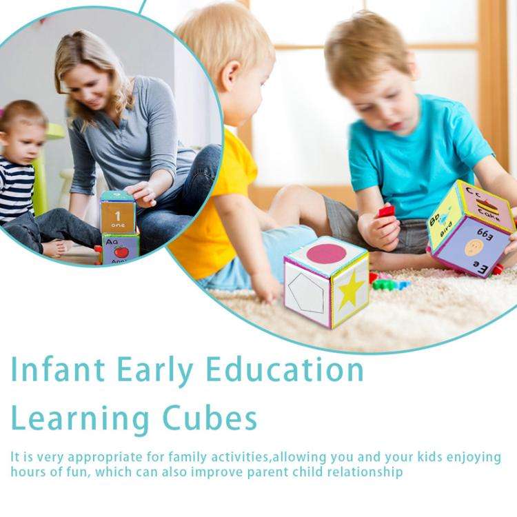 Card Insertable Soft Dice Educational Training Throwing Toy For Children Early Education Enlighte...