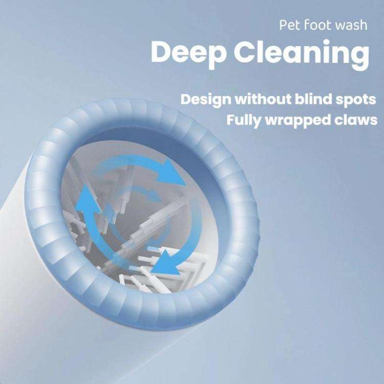 Pet Bath Cleaning Beauty Foot Wash Cup(Blue White)