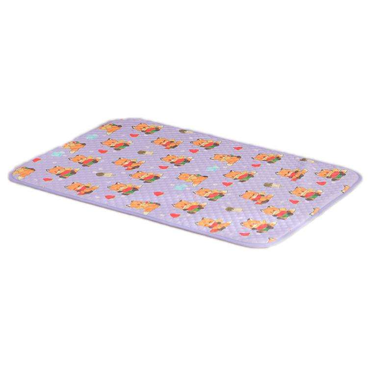 40x30cm Car Cat Sleeping Pads Cool Mats For Pets(Purple Watermelon Fox)