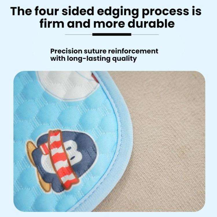 78x55cm Car Cat Sleeping Pads Cool Mats For Pets(Blue Winter Snowman)