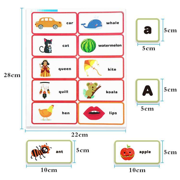 Children Early Education Letter Cards Phonics Word Cards Word Flash Cards Teaching Aids