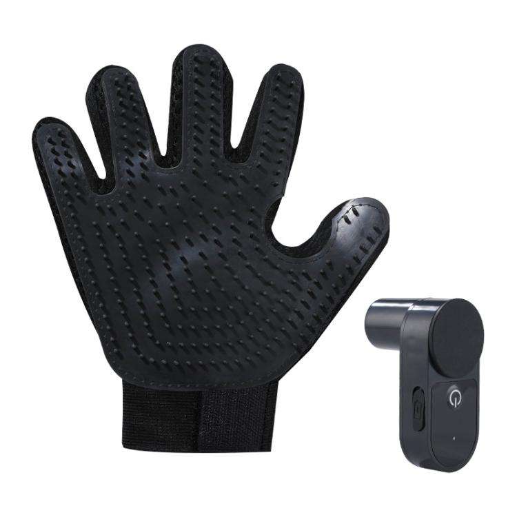 Pet Bath Cleaning Cat Gloves With Spray Bottle(Black)