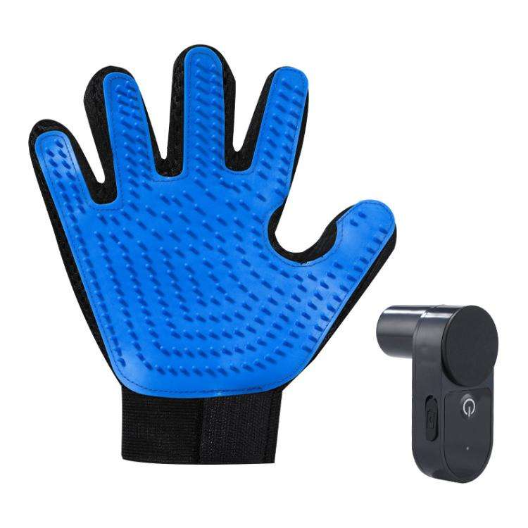 Pet Bath Cleaning Cat Gloves With Spray Bottle(Blue)