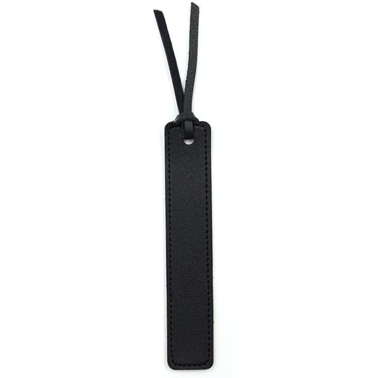 Leather Divider Bookmarks Portable Office Bookmark Holder Reading Divider(Black)